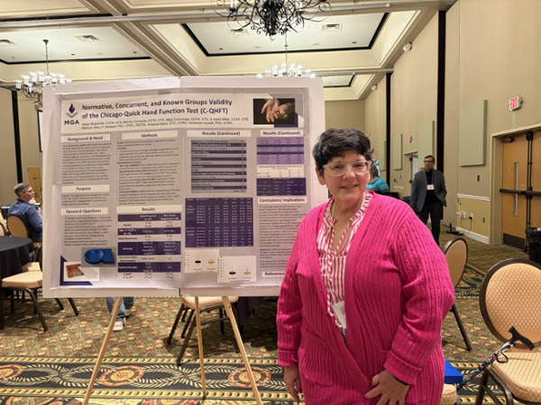 Dr. Mary Shotwell, adjunct instructor in the Master of Science in Occupational Therapy (MSOT) program, presented a research poster titled, “Normative and Concurrent Validity of the Chicago Quick Hand Function Test,” at the Georgia Occupational Therapy Annual Conference in Helen, Ga., on Oct. 24.